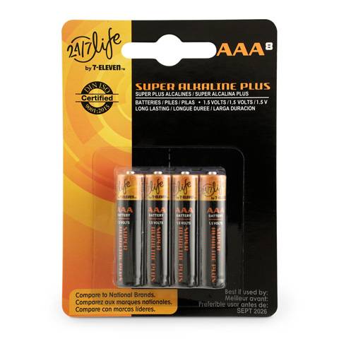 7-Eleven AAA Batteries (8 pack)