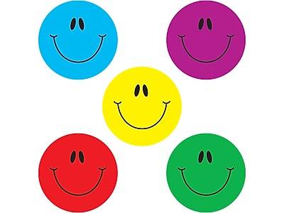 Carson-Dellosa Smiley Faces Dazzle Stickers, Assorted (80 ct)