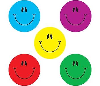 Carson-Dellosa Smiley Faces Dazzle Stickers, Assorted (80 ct)