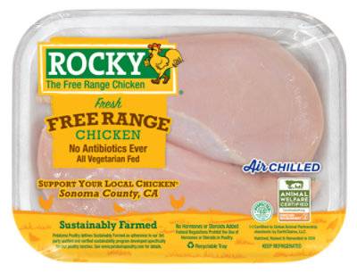 Rocky The Range Chicken Breast Boneless Skinless