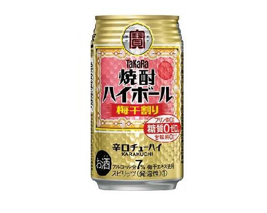 266318：宝 焼酎ハイボール 梅干割り 350ML缶 /  Takara Shochu High-ball Umeboshi Wari