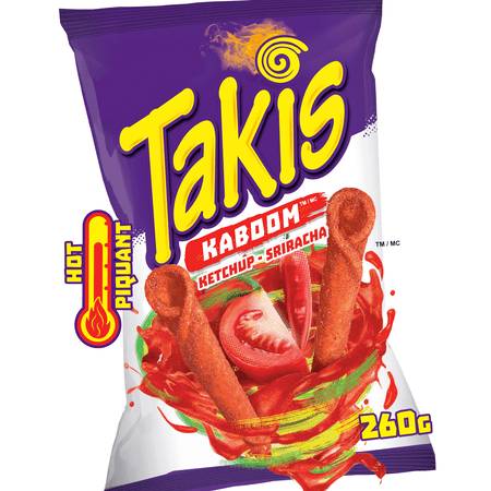 Takis Kaboom Tortilla Chips, Ketchup-Sriracha (260 g)