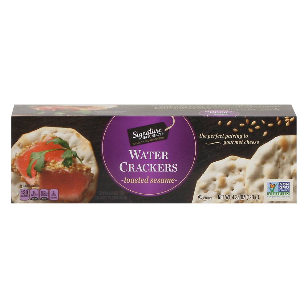 Signature Select Toasted Sesame Water Crackers (4.3 oz)