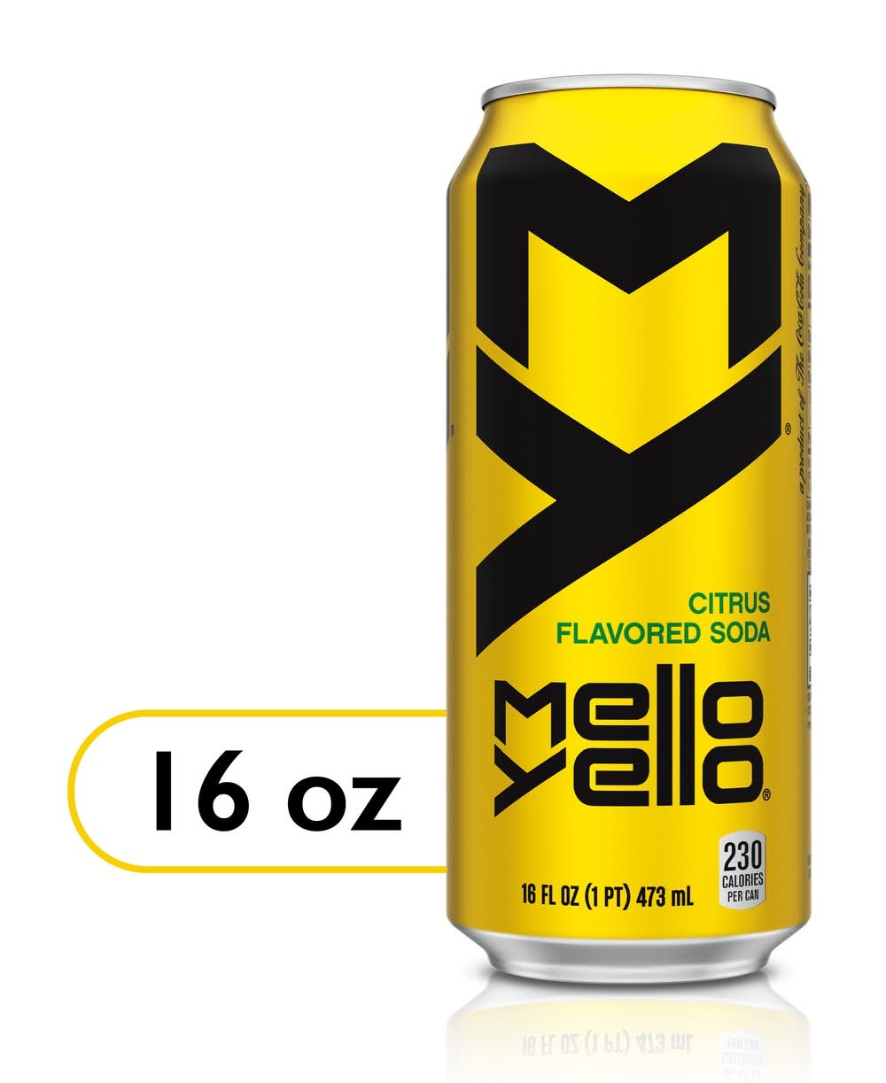 Mello Yello Flavored Soda, Citrus (16 fl oz)