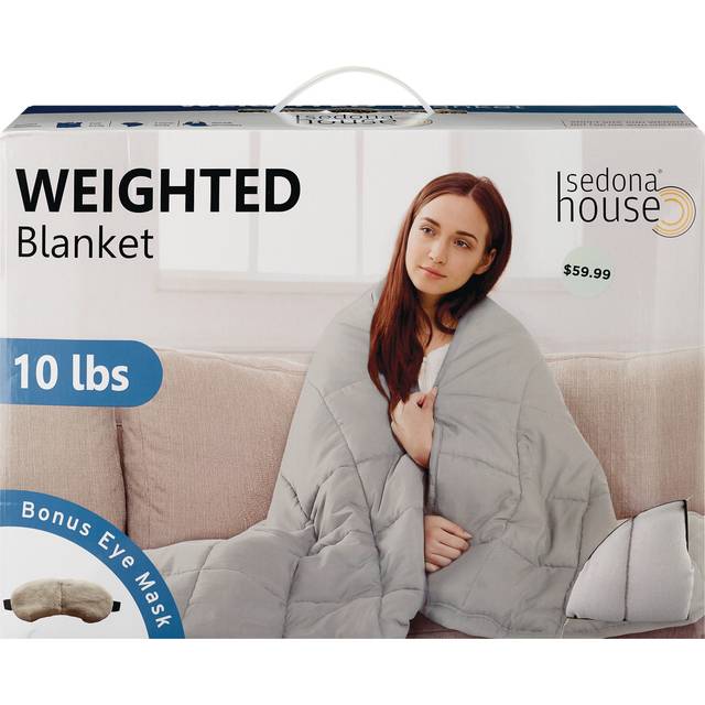 10Lb Weighted Blanket With Eye Mask