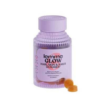 Lemme Glow Collagen Hair Skin & Nails Gummies (60 ct)