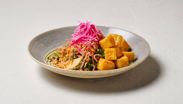 Vegan Sesame Citrus Noodle Bowl (Tofu)