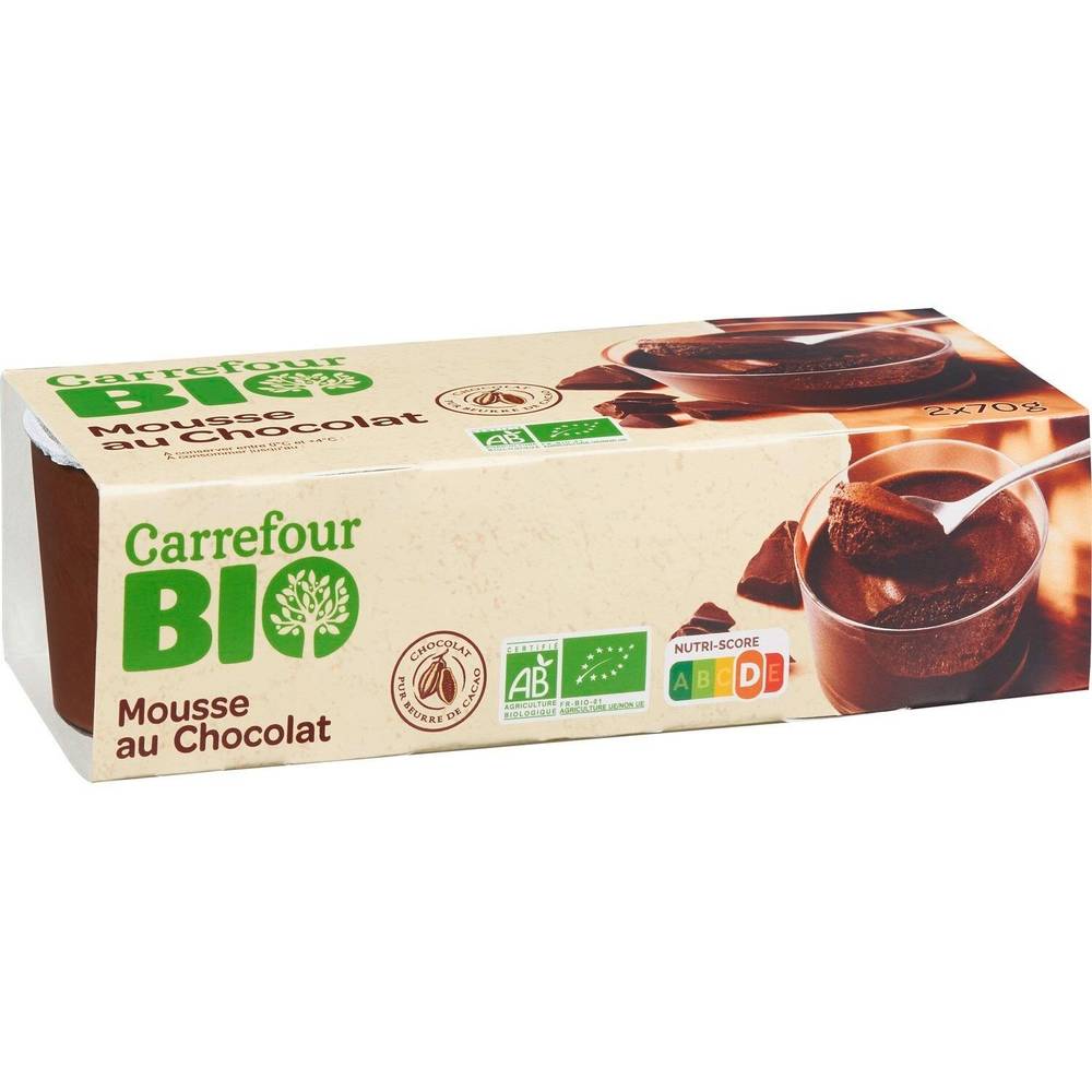 Carrefour Bio - Mousse au chocolat