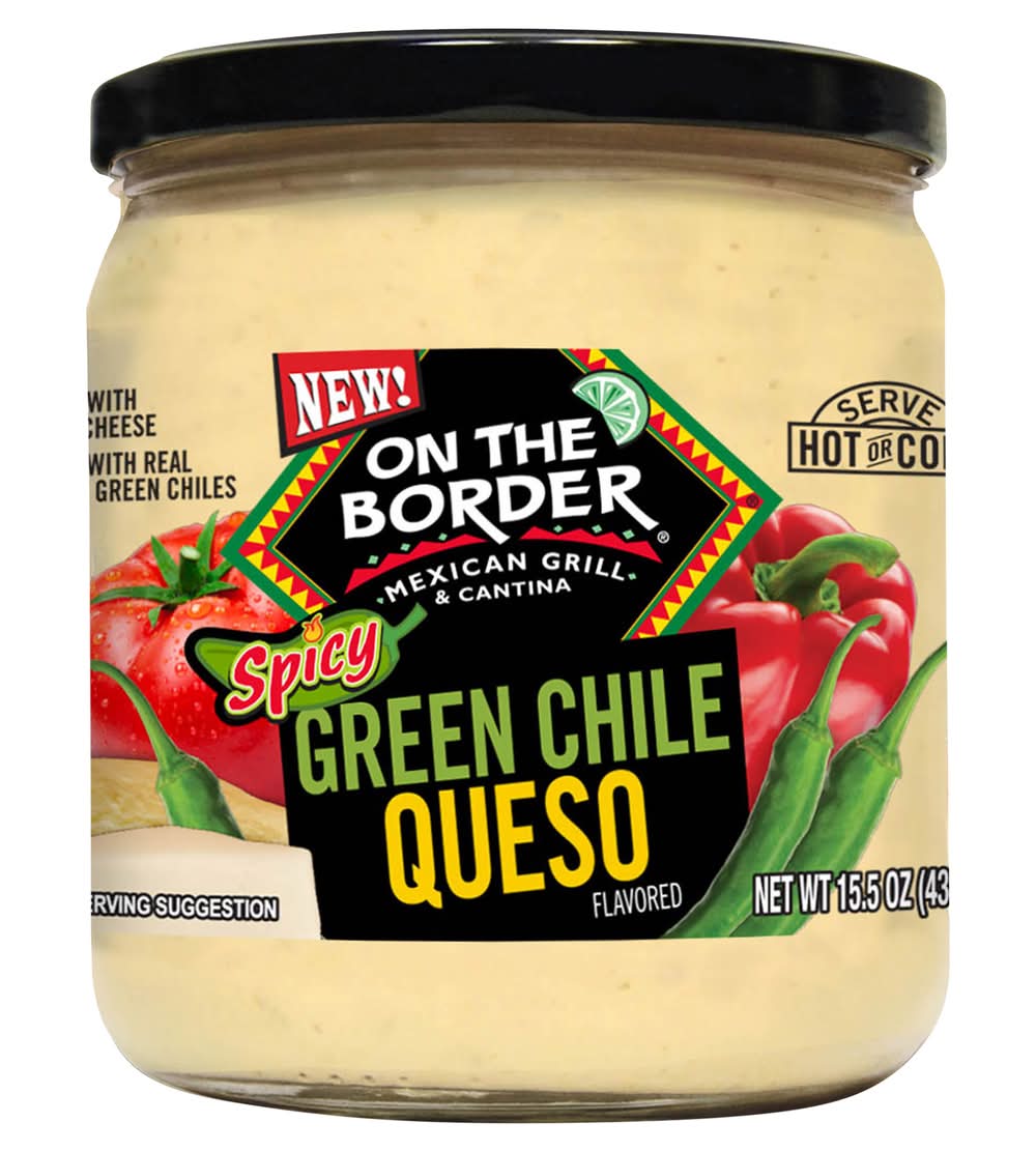 On the Border Queso, Spicy Green Chile (15.5 oz)