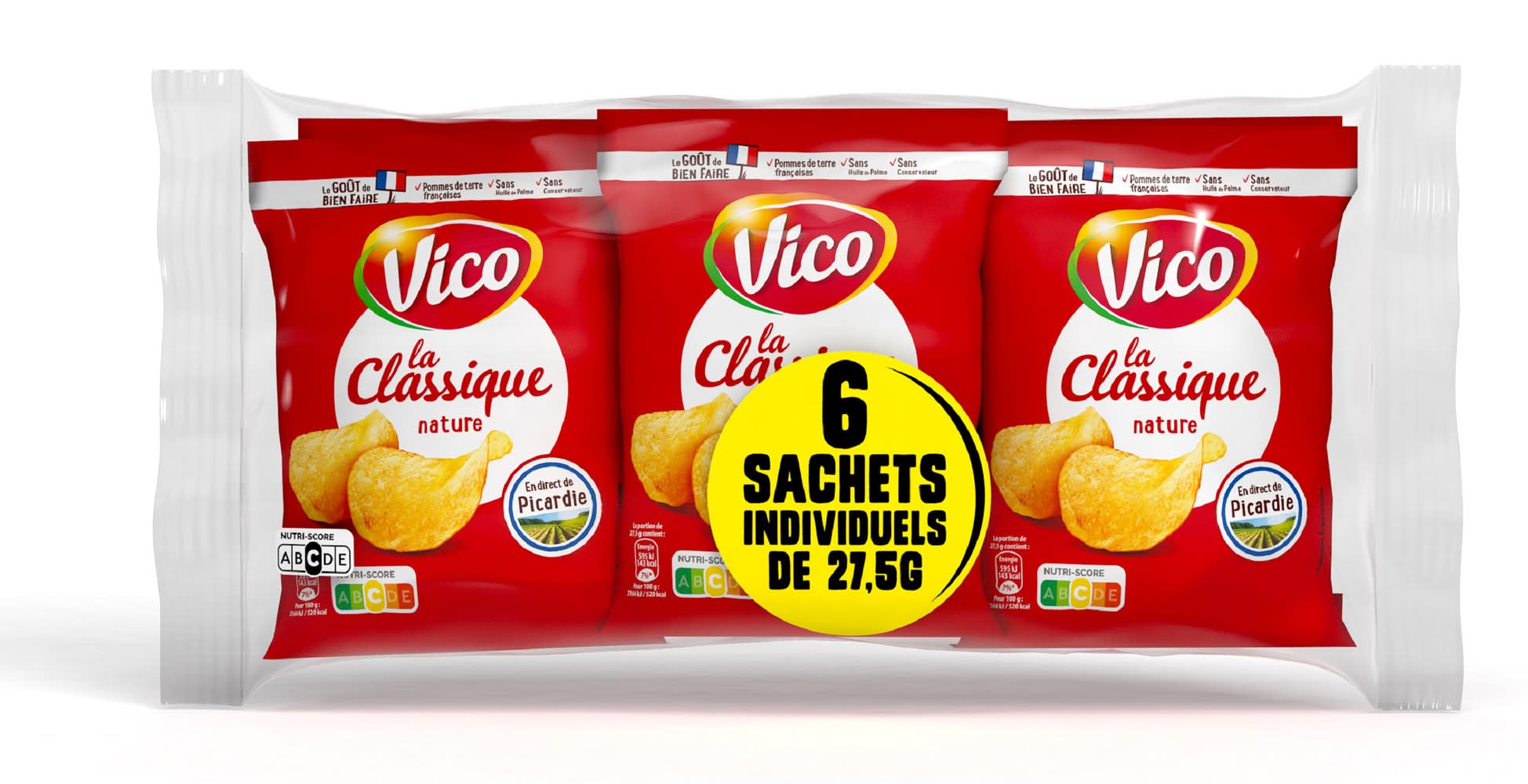 Vico - Chips classique nature (6 x 27,5g)