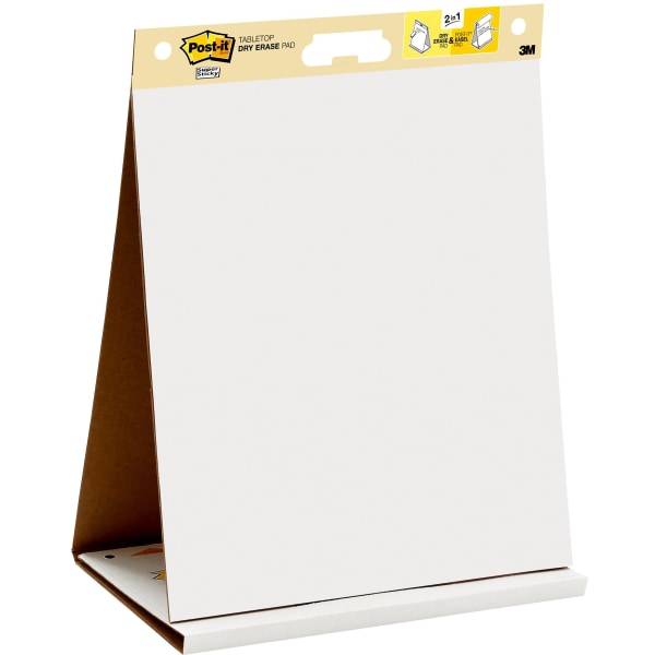 Post-It Notes Super Sticky Dry-Erase Tabletop Easel Pad Sheets (20 ct)