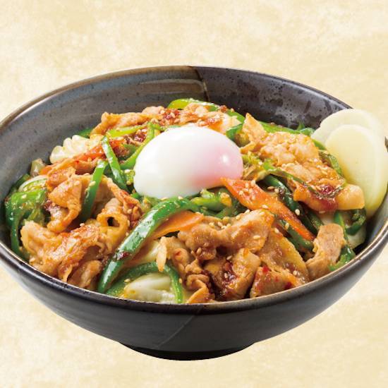 甘辛肉野菜丼 Sweet & Spicy Meat and Vegetable Rice Bowl