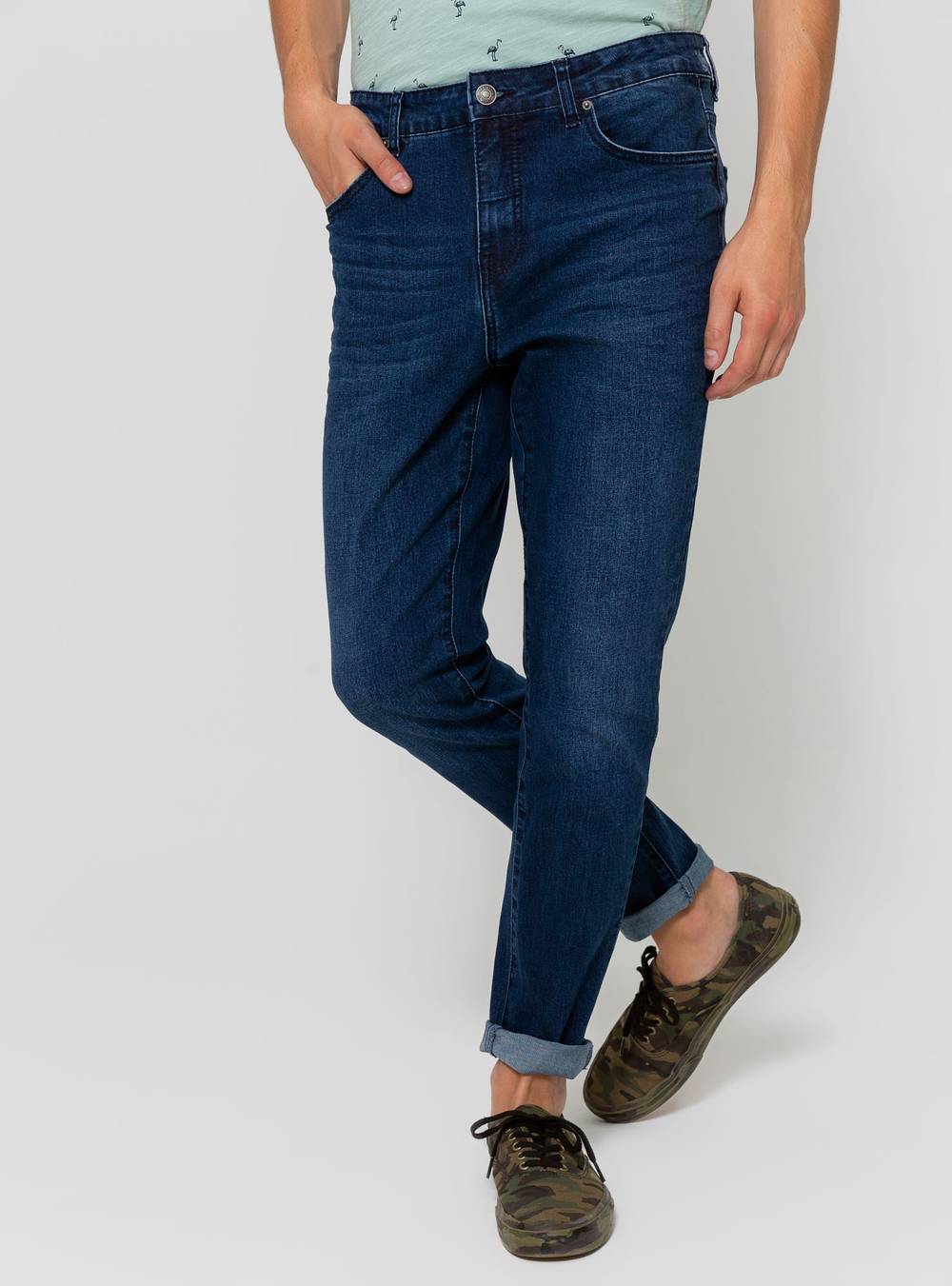 Foster jeans básico super skinny (color: azul oscuro. talla: 40)