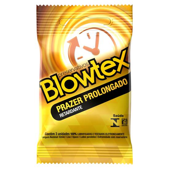 Blowtex preservativo lubrificado prazer retardante (6 un)