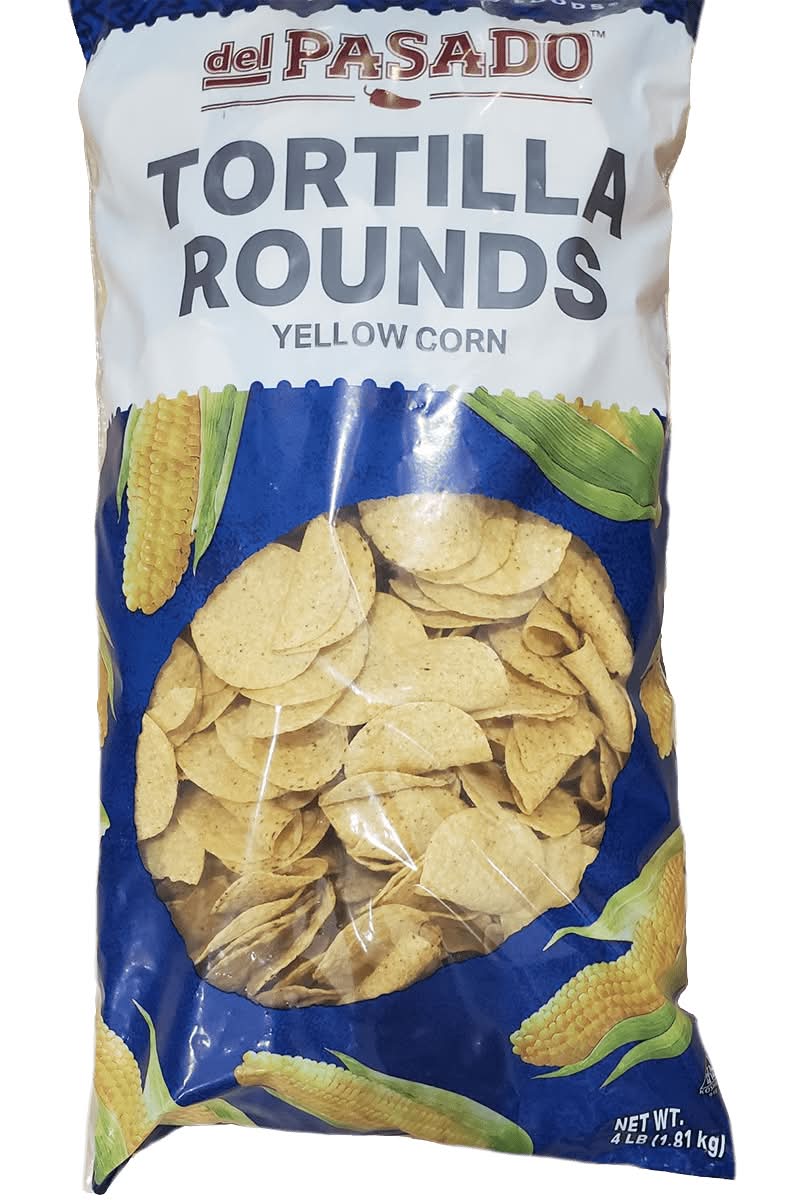Del Pasado Yellow Corn Round Tortilla Chips (4 lbs)