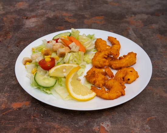 Crevettes Salade Saumon Fumé🥗