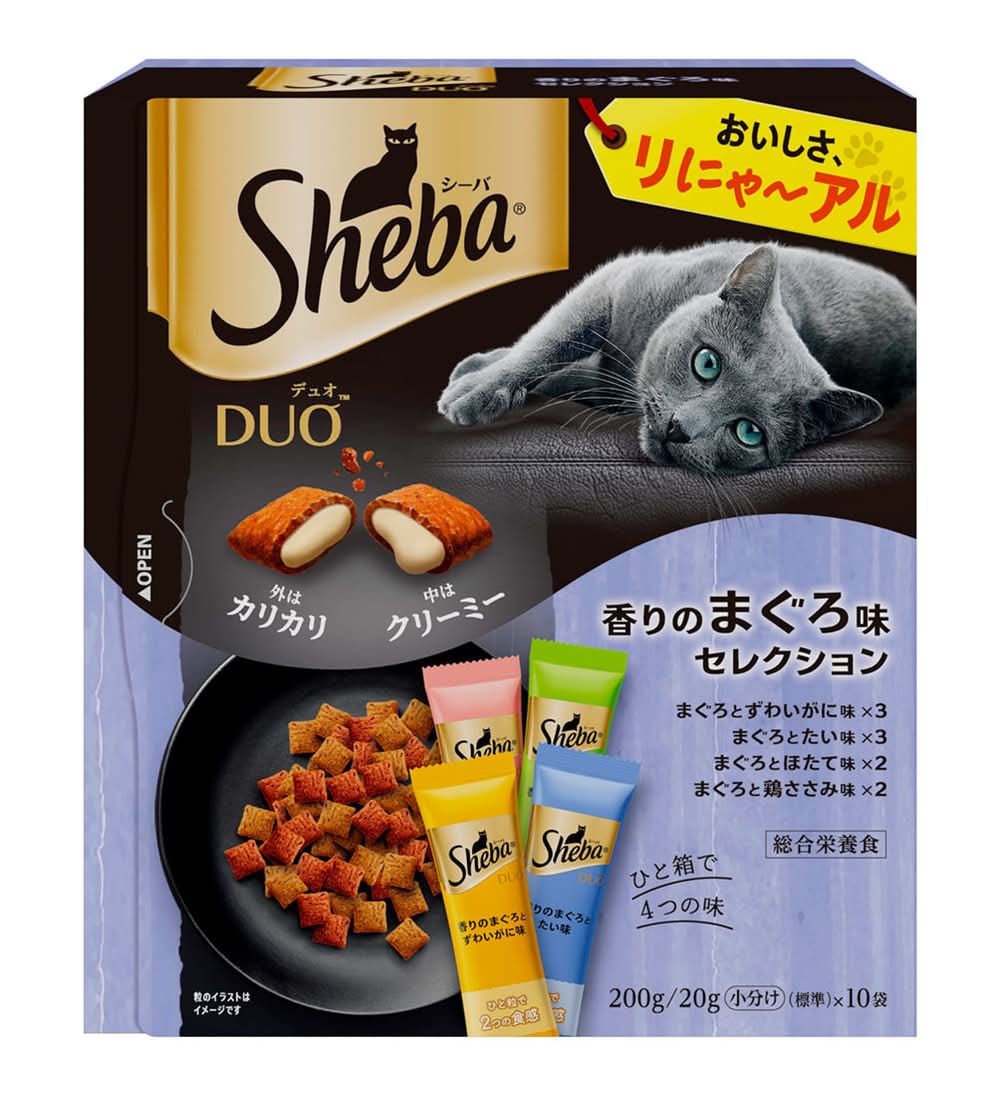 シーバデュオ キャットフード - 香りのまぐろ味セレクション (10 入)
