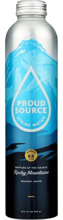 Proud Source Pristine Rocky Mountain Spring Water 25.3oz Aluminum Bottle