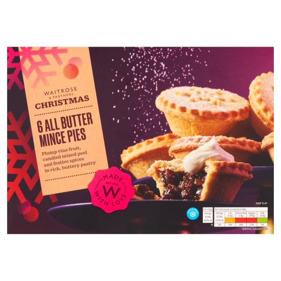 Waitrose & Partners Christmas All Butter Mince Pies