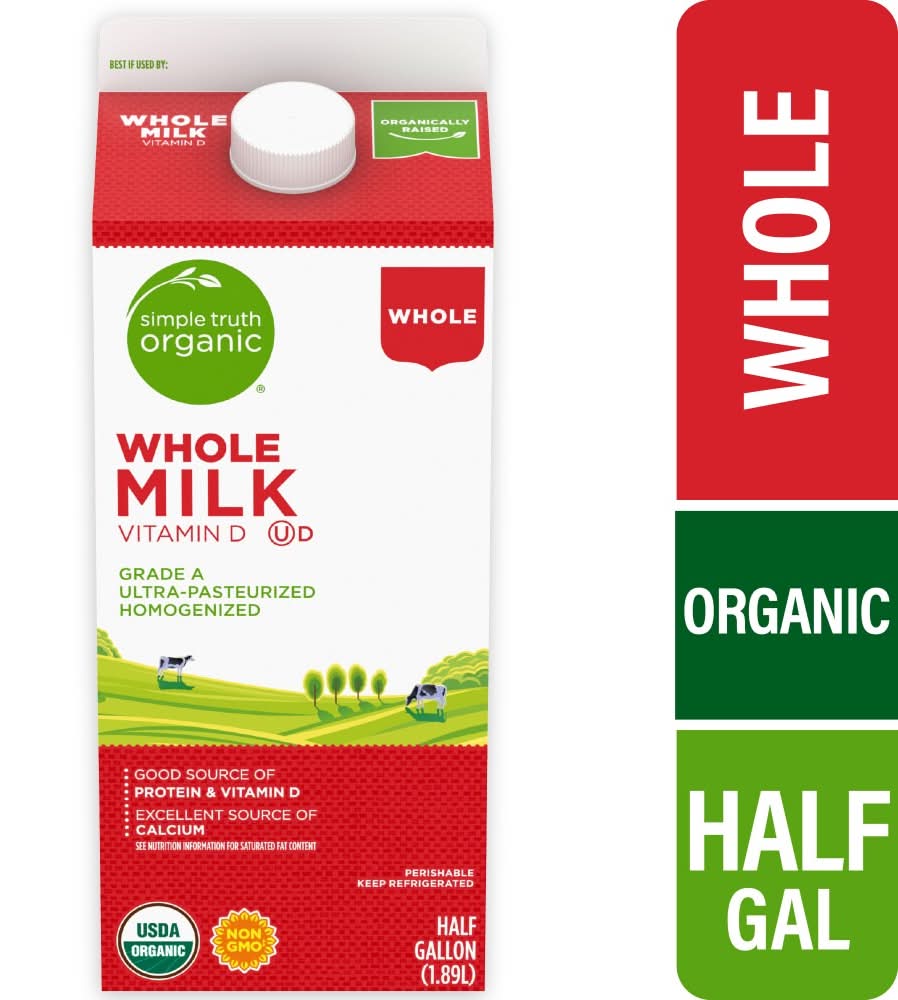 Simple Truth Organic Vitamin D Whole Milk (0.5 gal)