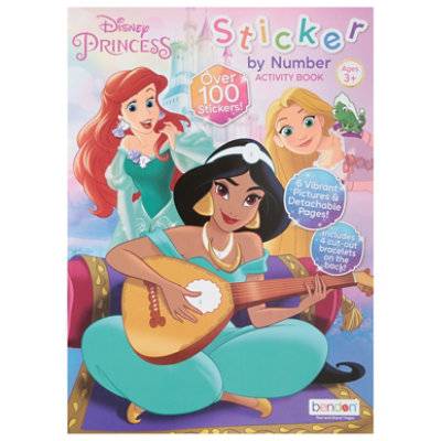 Bendon Disney Princess Sticker By Number - Each