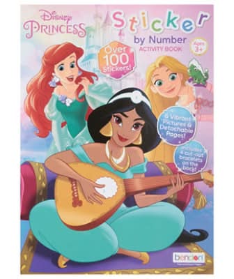 Bendon Disney Princess Sticker By Number - Each
