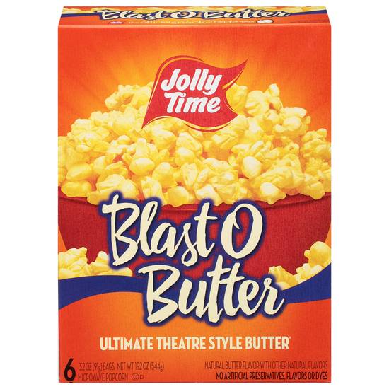 Jolly Time Blast O Butter Microwave Popcorn (6 ct)