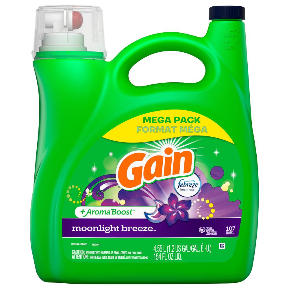 Gain + Aroma Boost Febreze Liquid Laundry Detergent (154 fl oz)