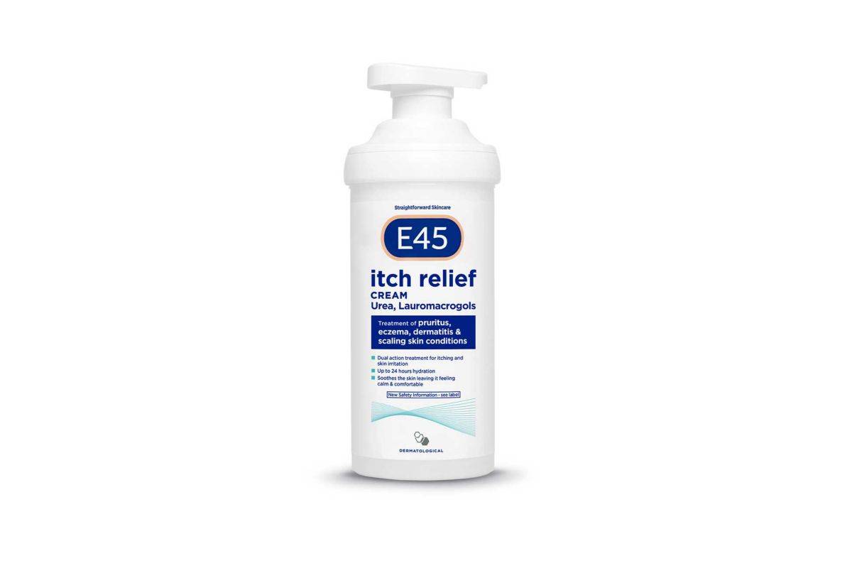 E45 Itch Relief Cream for Itchy, Irritated and Eczema Prone Skin - 500g Pump