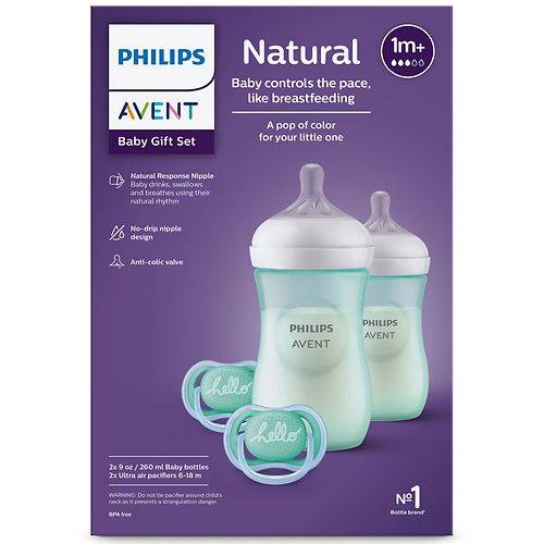 Philips Avent Natural Baby Bottle with Natural Response Nipple Baby Gift Set - 1.0 ea