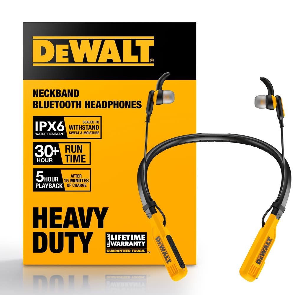 DEWALT Earbud Wireless Headphones