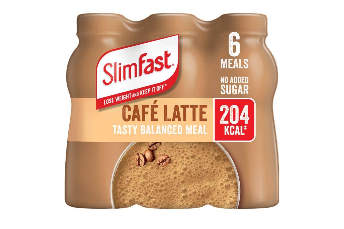 SlimFast Café Latte Shake 6 x 325ml (1.95L)