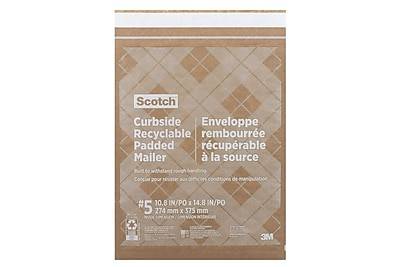 Scotch Curbside Recyclable Padded Mailer Enveloppe (5 ct)