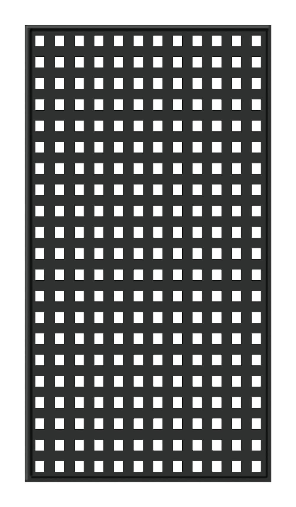 Origin 21 3-ft x 6-ft Black Metal Privacy Lattice
