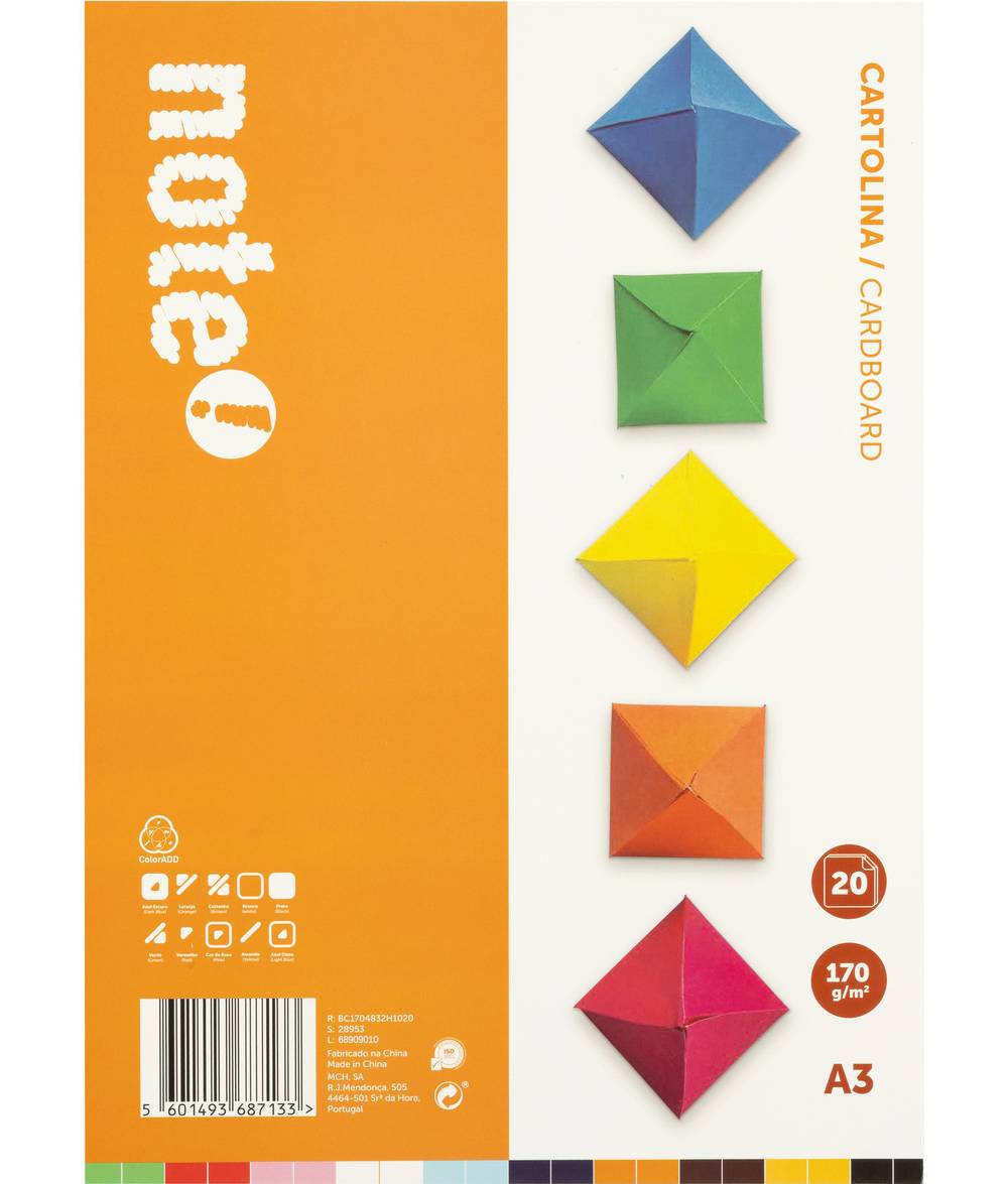 Bloco de Cartolinas A3