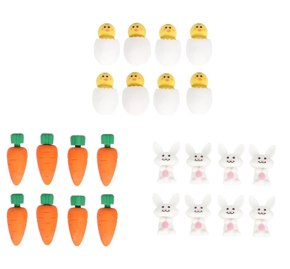 Seasonal Collection Easter Eraser, 8-pc Pack.