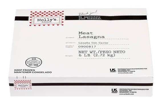 Molly's Kitchen Kitchen Meat Lasagna Cooked Tray (6 lbs)