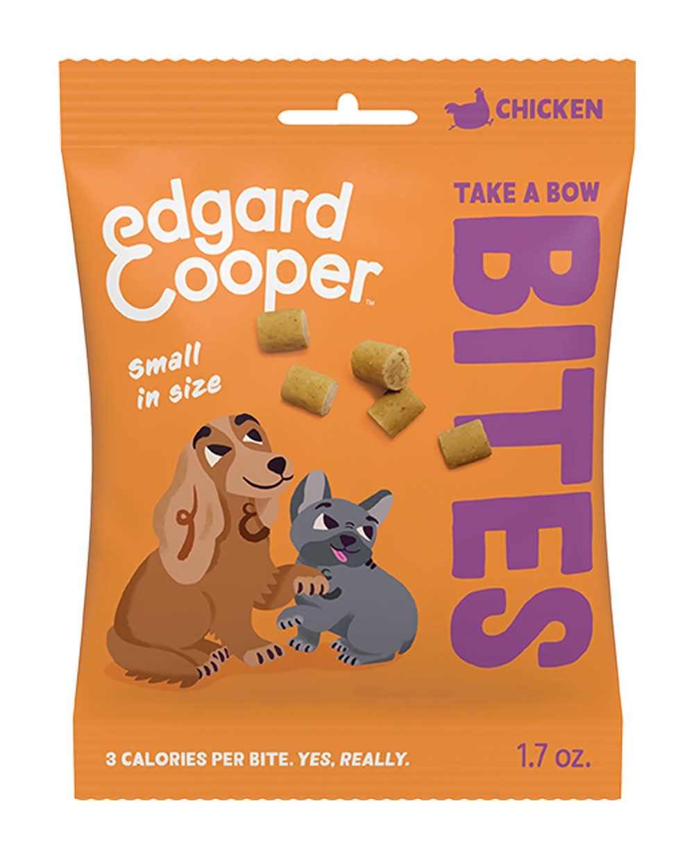 Edgard & Cooper Small Bites All Life Stages Dog Treats - Grain Free, Chicken (Flavor: Chicken, Size: 1.7 Oz)