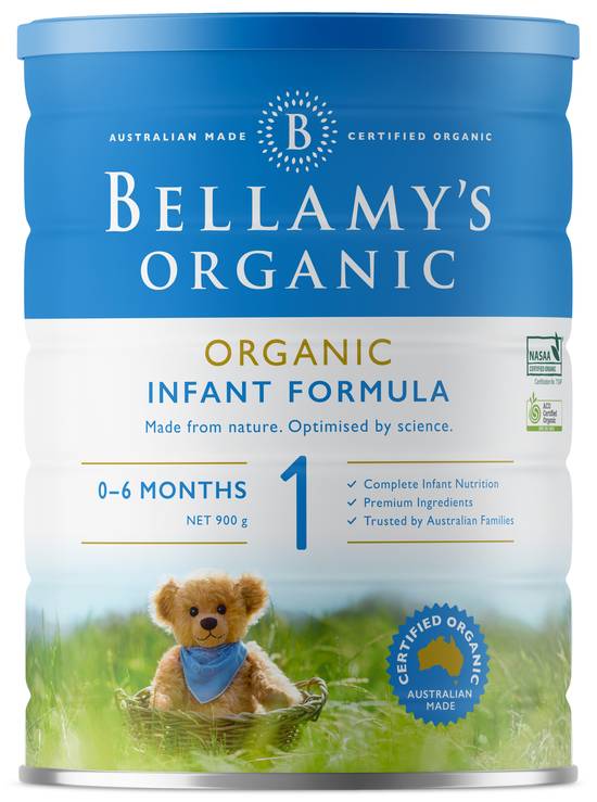 Bellamy's Organic Step 1 Infant Formula 900g