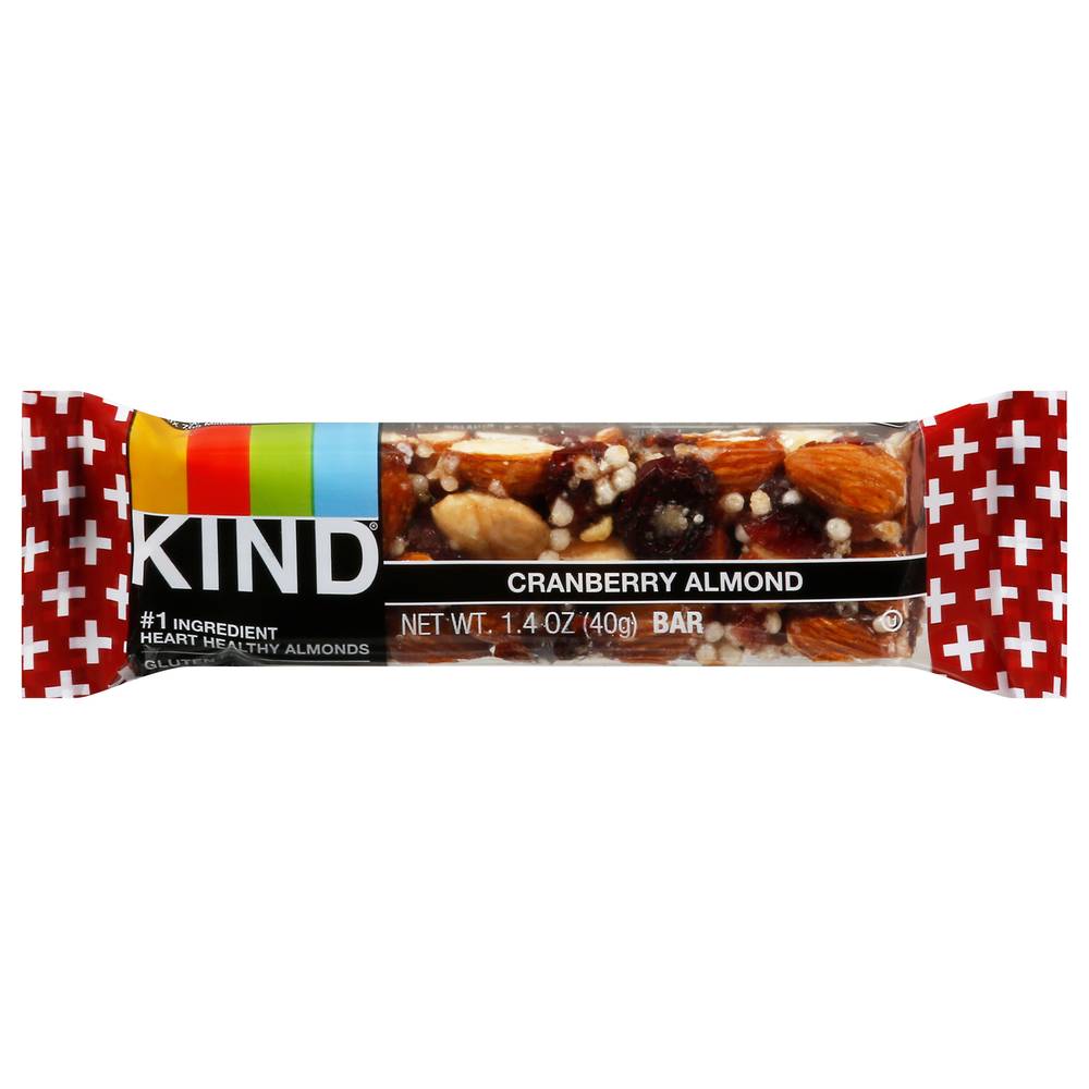 Kind Cranberry Almond With Macadamia Nuts Bar