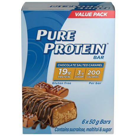 Pure Protein Chocolate Salted Caramel Bars (6 x 50 g)