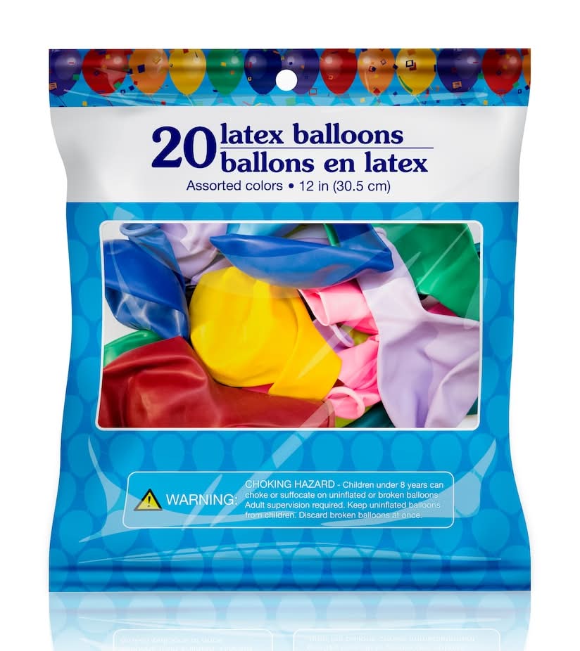 Latex Balloons, 12 in, Assorted (20 ct)