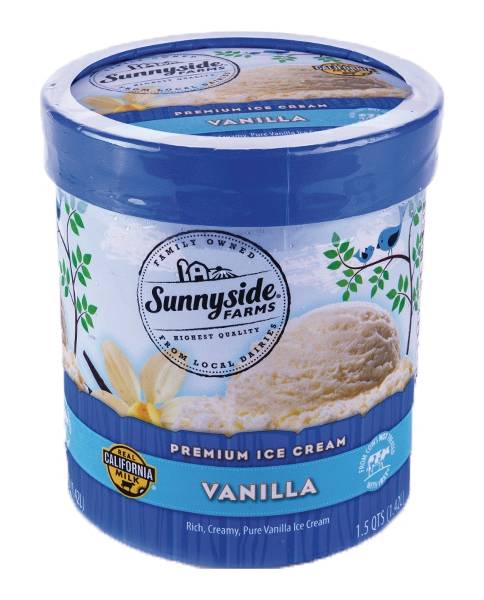 Sunnyside Farms Premium Ice Cream, Vanilla (1.5 qt)