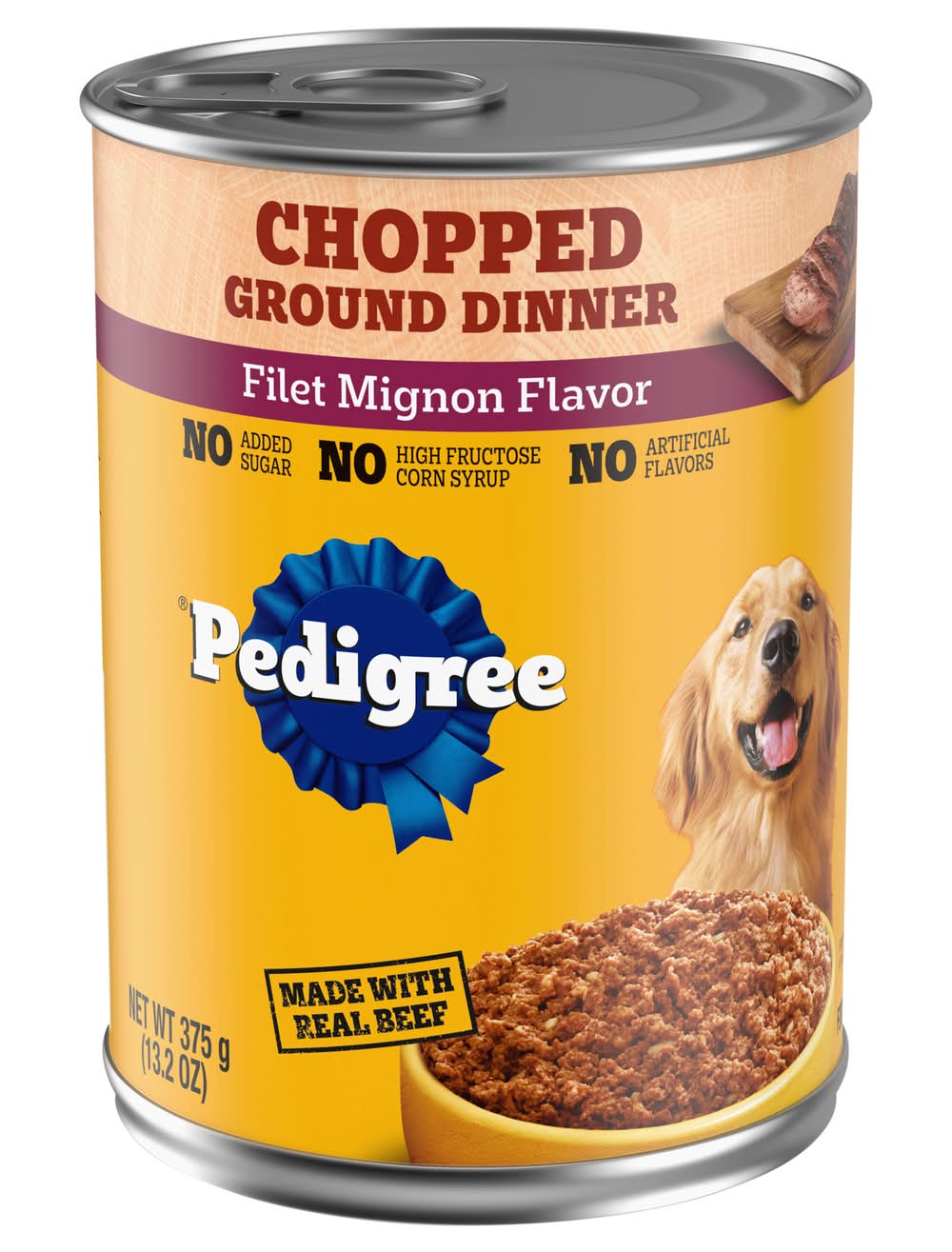 Pedigree Chopped Ground Dinner Filet Mignon Dog Food (13.2 oz)