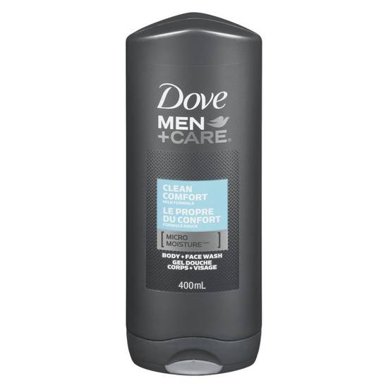 Dove men gel douche corps et visage avec formule le propre du confort, men+care (400 ml) - men+care body and face wash, clean comfort (400 ml)
