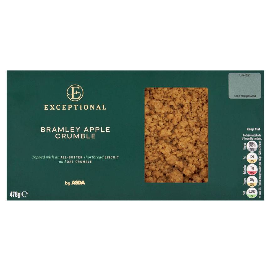 ASDA Exceptional Bramley Apple Crumble (478g)