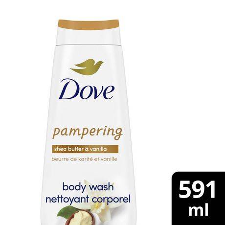 Dove Pampering Body Wash, Shea Butter-Vanilla (591 ml)