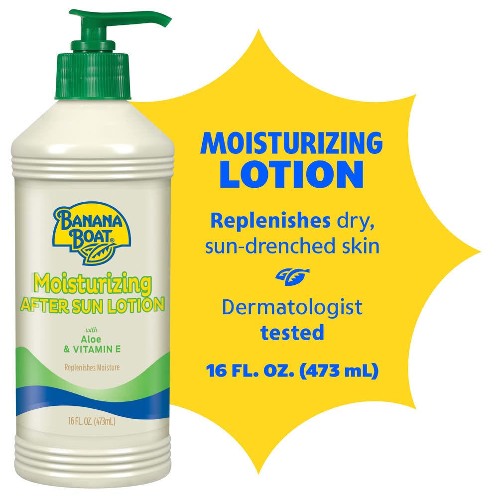 Banana Boat After Sun Moisturizing Lotion, Aloe Vera (16 fl oz)