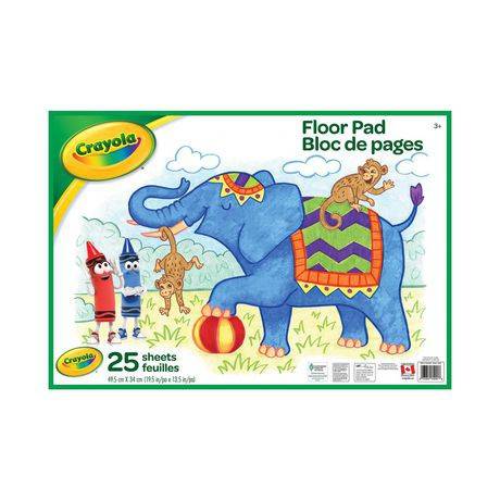 Crayola bloc de papier g ant crayola - giant paper floor pad, 25 pages