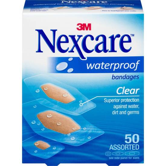 Nexcare Bandages Waterproof 50 Assorted (50 ea)
